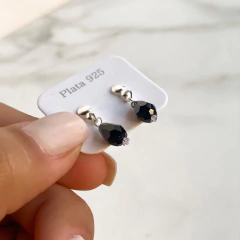 aros con colgante cristales de austria y cubic (cod ar360) - comprar online