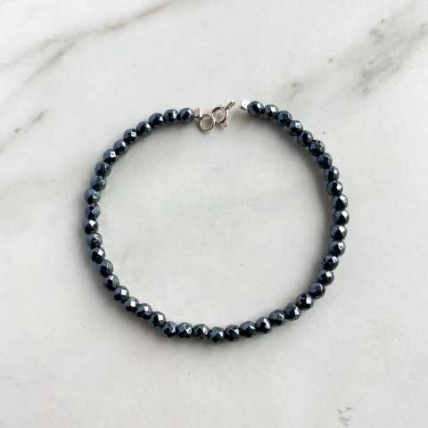 pulsera de piedra hematite (cod p202)