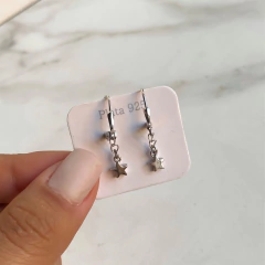 aros brizura con colgante estrella (cod ar362)