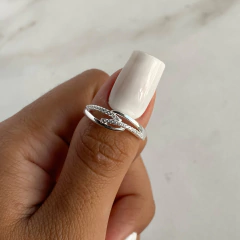 anillo con cubics (cod an406) - comprar online