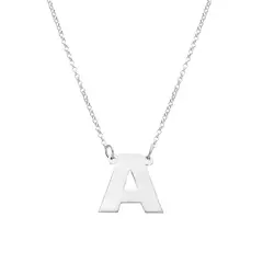 Cadena con letra imprenta