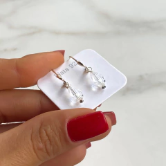 aros brizura con colgante cristales de austria (cod ar382) en internet