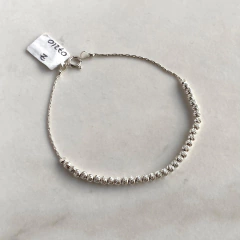 pulsera con bolitas facetadas (Cod p148) - comprar online