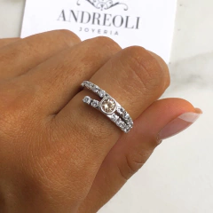 Anillo con Cubics Engarzados (cod an104) - comprar online