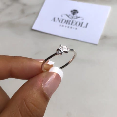 anillo centro cubic estrella (cod an285)