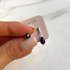 aros con colgante cristales de austria y cubic (cod ar360) en internet