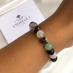 Pulsera con piedras naturales varias 6mm (cod p203) en internet