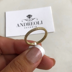 anillo sin fin plata gold (cod an161) - comprar online
