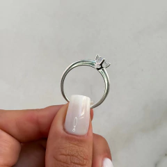 Anillo medio sin fin centro cubic (Cod an736) - tienda online