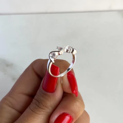 anillo medio sin fin con cubics circulares (cod an367) en internet