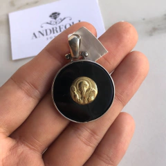 Medalla San benito plata y oro (cod di123) - comprar online