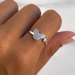 anillo regulable mickey con cubics (cod an308)