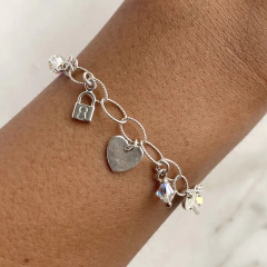 pulsera multidijes y cristales (cod p153) en internet