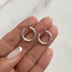 argollas facetadas diam 1.5 cm (cod ar468)