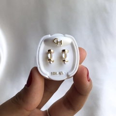 Abridores Perlita y borde Facetado de Oro 18k con tic laminado en internet