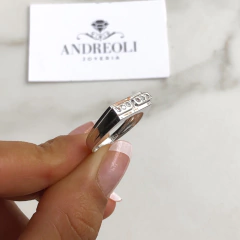 anillo con cubics (cod an183) - comprar online