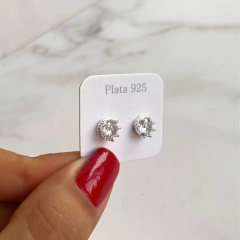 aros con cubics y base corona (cod ar391) - comprar online