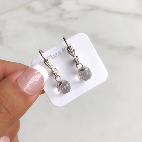 aros brizura con colgante (cod ar276)