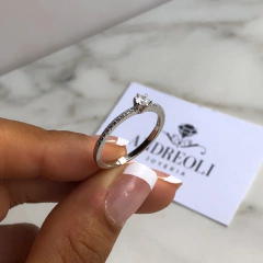 anillo medio sin fin con cubic central (cod an287) en internet