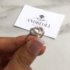 Anillo Doble Corazón Calado con Cubics Engarzados (cod an216) - comprar online