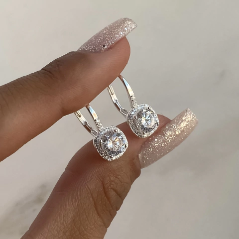 aros brisura con cubics (Cod ar493)