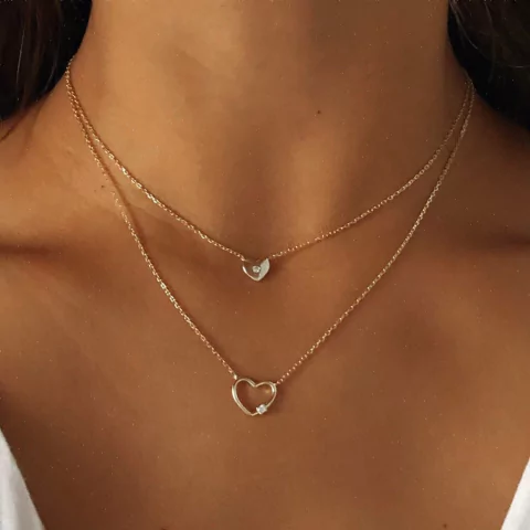 Conjunto Plata Dorada Doble