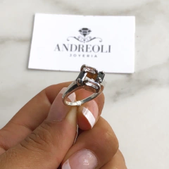 anillo con cubics blanco y negro (cod an170) en internet