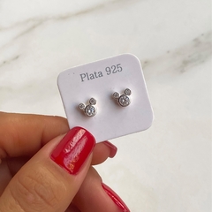 Aros mickey con cubics engarzados (cod ar247)