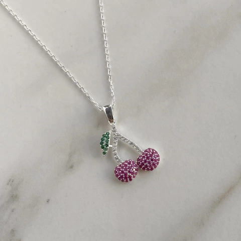 conjunto cereza con cubics (cod c348)