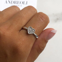 anillo corazon con cubics (cod an184)