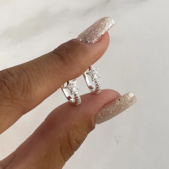 cuff estrella con cubics UNIDAD (cod ar504)