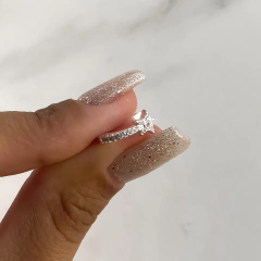 cuff estrella con cubics UNIDAD (cod ar504) en internet