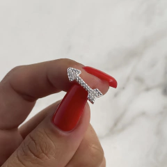 aros flecha trepador con cubics PAR (cod ar622) en internet