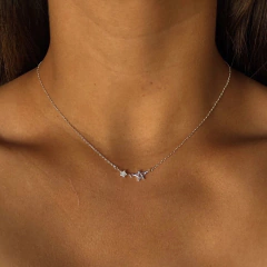 Conjunto Minimalista Estrellas con cubics engarzados (Cod C105)
