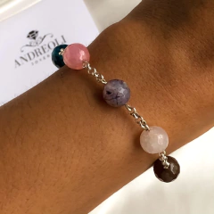 Pulsera piedras facetadas craqueladas - comprar online