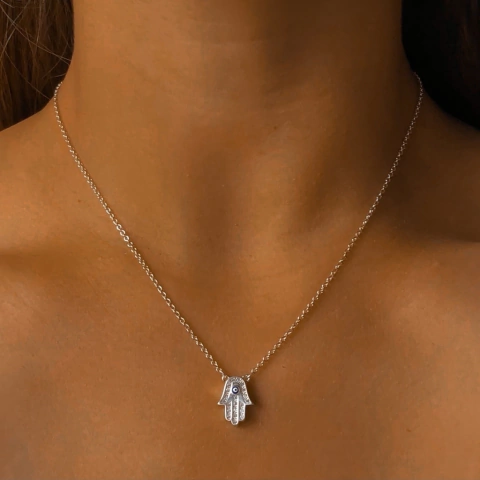 conjunto mano con ojo turco y cubics (cod c165)