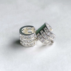 Argollas con Cubics Engarzados (ar934)