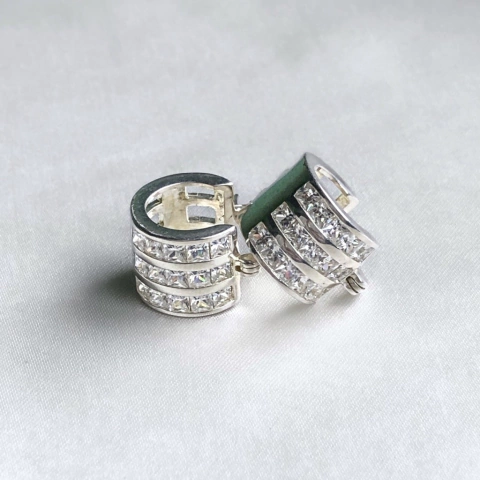 Argollas con Cubics Engarzados (ar934)