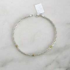 pulsera plata y oro (Cod p281) - comprar online