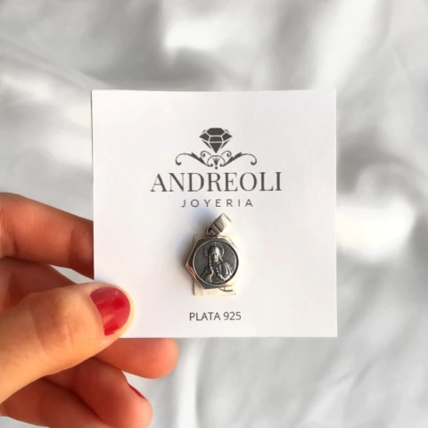 Medalla Sagrado Corazón Hexagonal (cod di216)