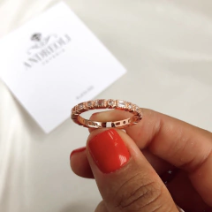 Anillo sin fin con cubics tipo Pandora de Plata Rose (cod an122) en internet