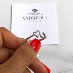 Anillo doble corazon regulable en internet