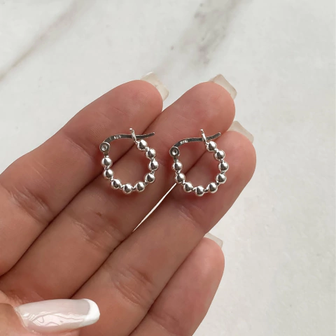 argollas de bolitas diam 1.5 cm (cod ar467)