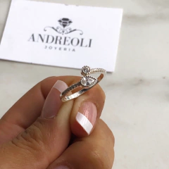 anillo con cubics (cod an185) - comprar online