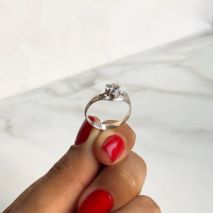 anillo centro cubic corazon (cod an335) en internet