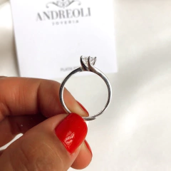 Anillo Solitario cubic - tienda online