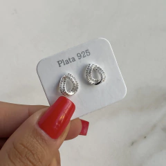 aros pasante con cubics (Cod ar605)