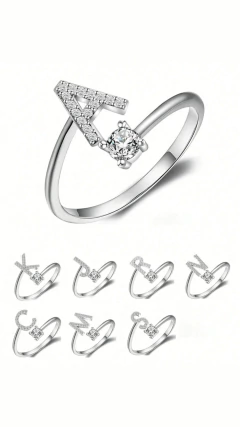 Imagen de Anillo regulable inicial con cúbics