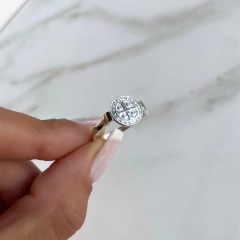 anillo san benito con oro (cod an385) - comprar online