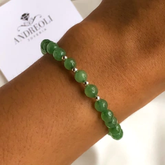 Pulsera de Jade y bolitas de Plata